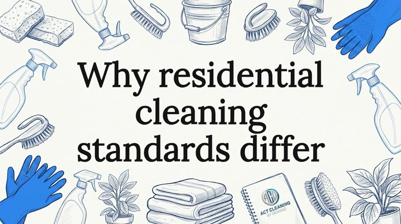Why residential cleaning standards differ