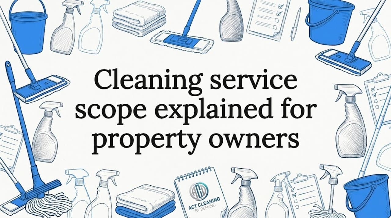 Cleaning service scope explained for property owners