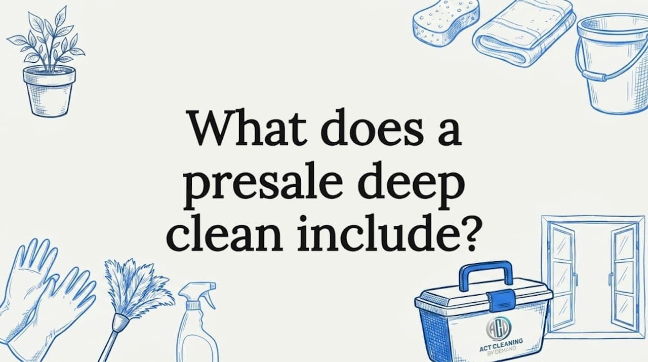 What does a presale deep clean include?