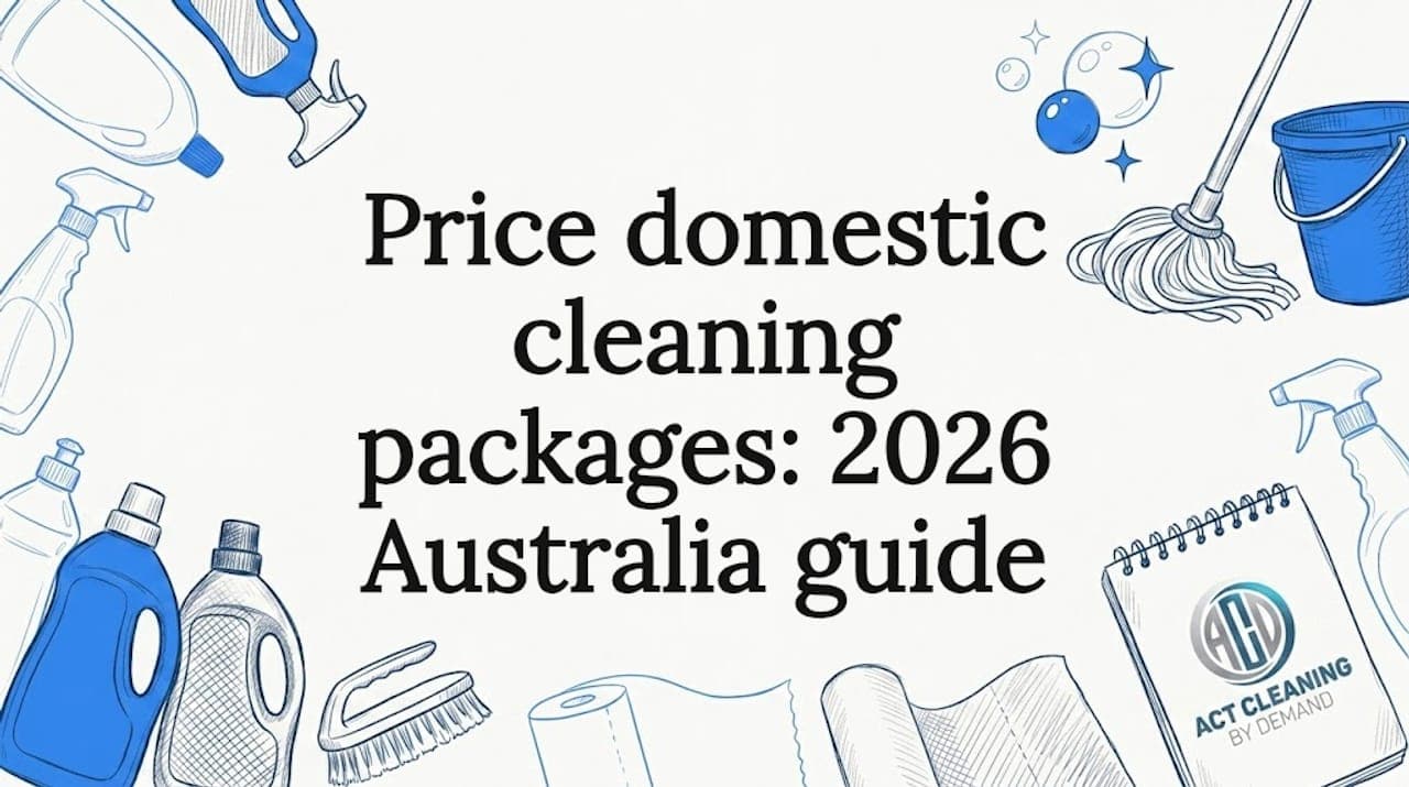Price domestic cleaning packages: 2026 Australia guide