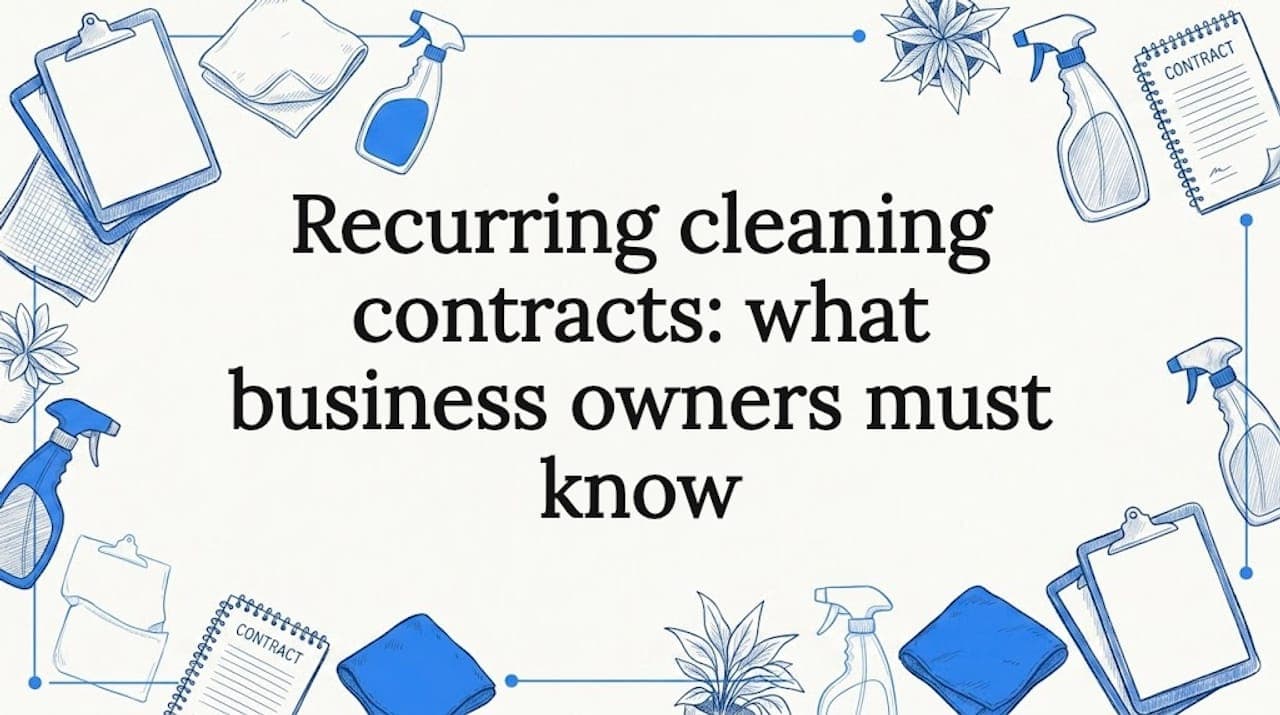 Recurring cleaning contracts: what business owners must know