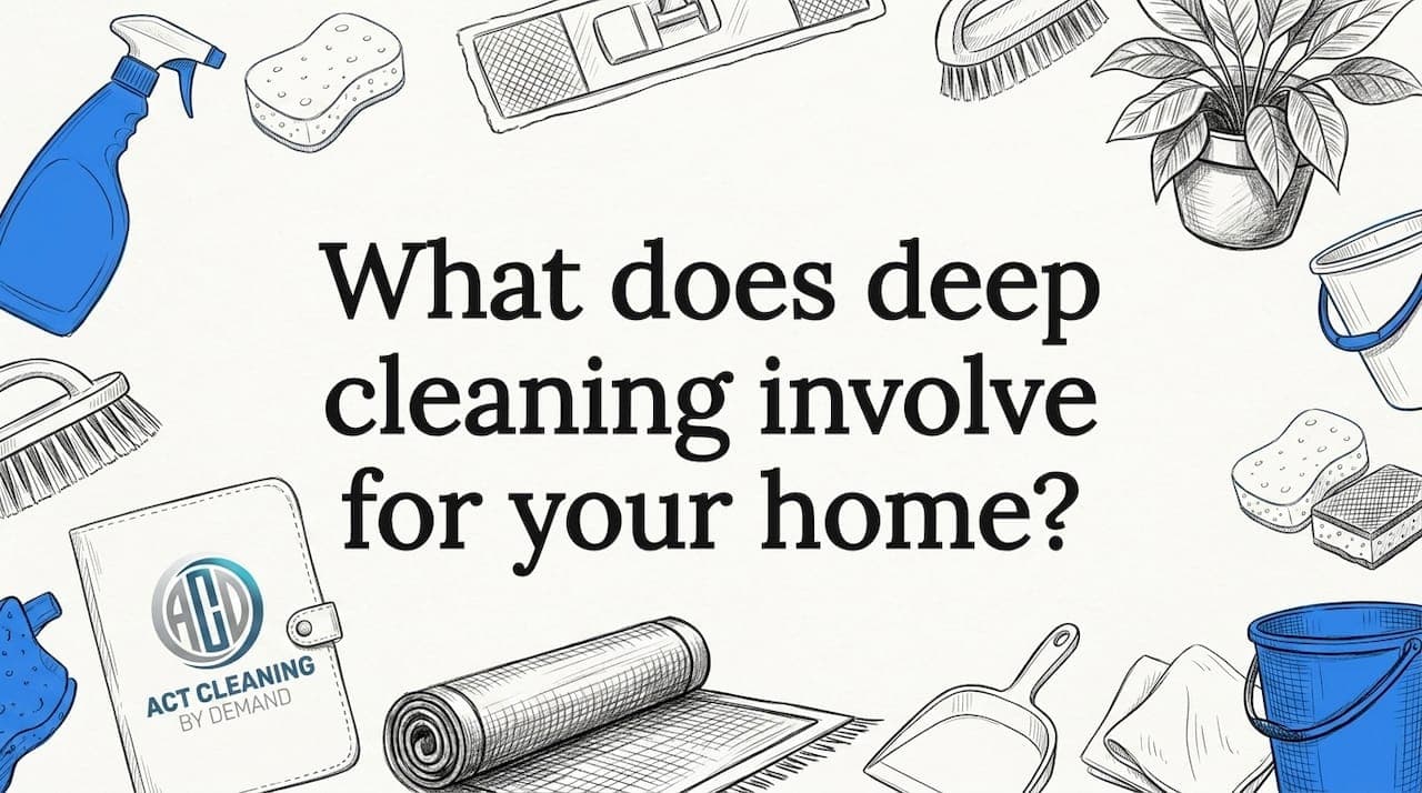 What does deep cleaning involve for your home?