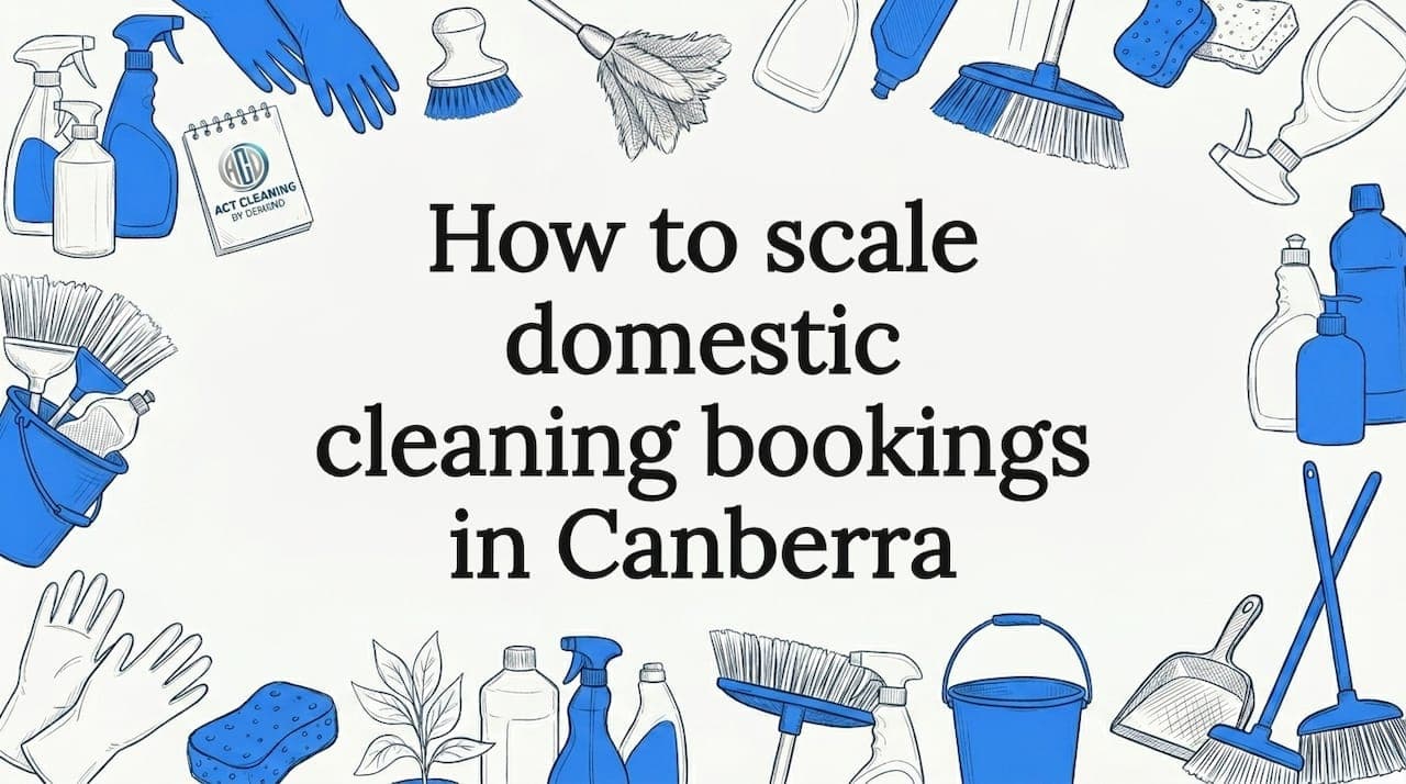 How to scale domestic cleaning bookings in Canberra