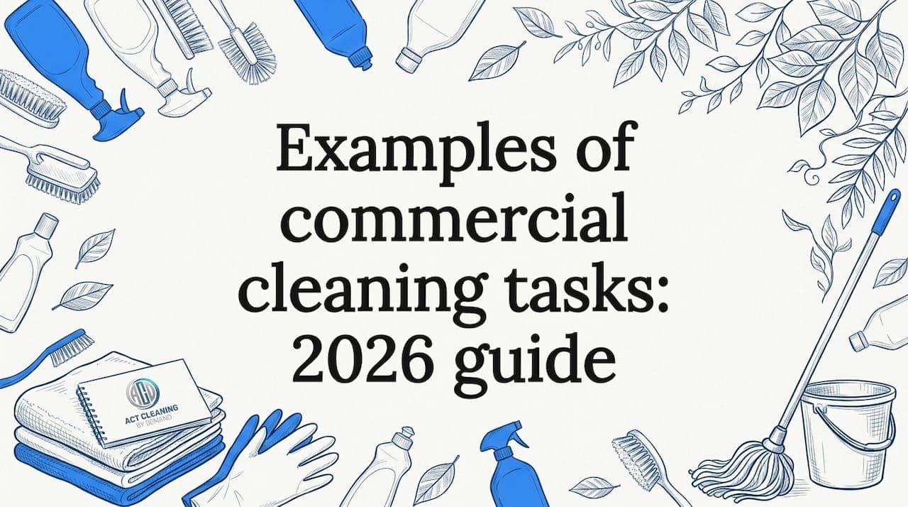 Examples of commercial cleaning tasks: 2026 guide