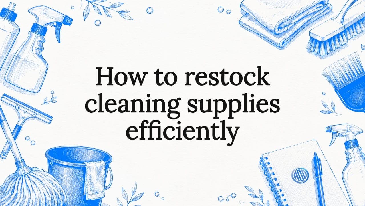 How to restock cleaning supplies efficiently