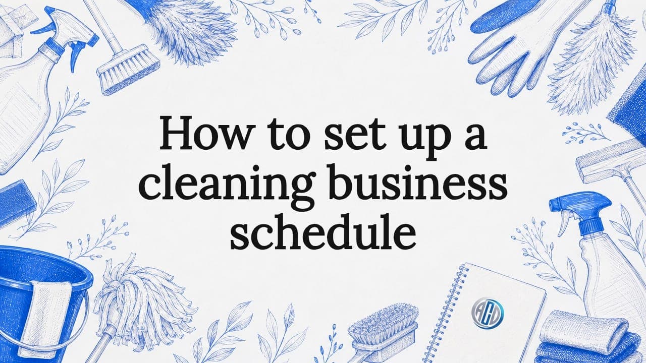 How to set up a cleaning business schedule