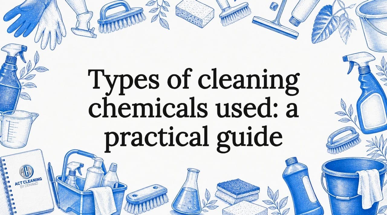 Types of cleaning chemicals used: a practical guide