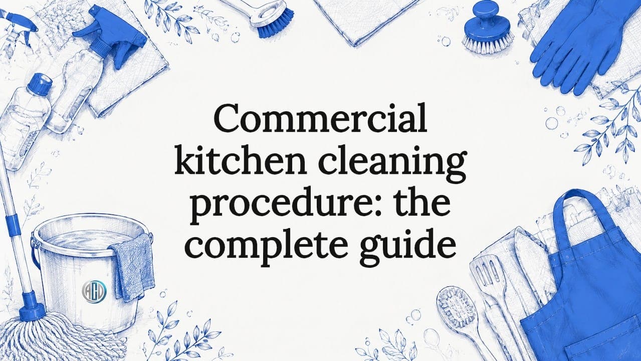 Commercial kitchen cleaning procedure: the complete guide