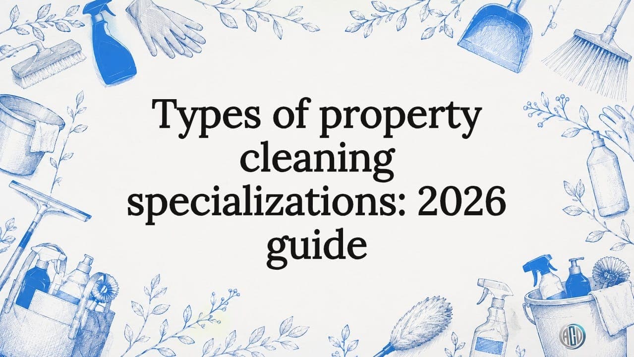 Types of property cleaning specializations: 2026 guide