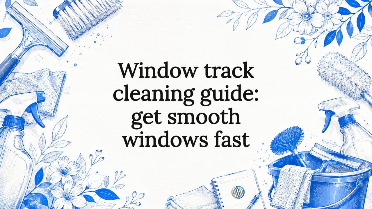 Window track cleaning guide: get smooth windows fast