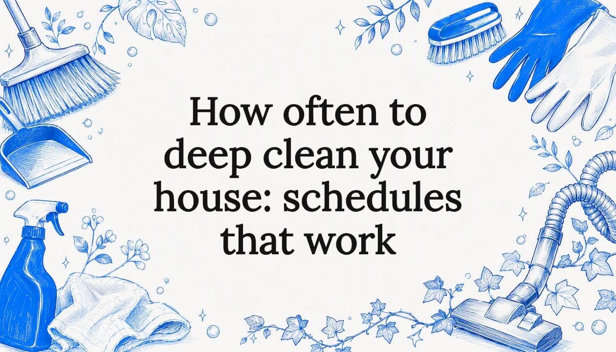 How often to deep clean your house: schedules that work
