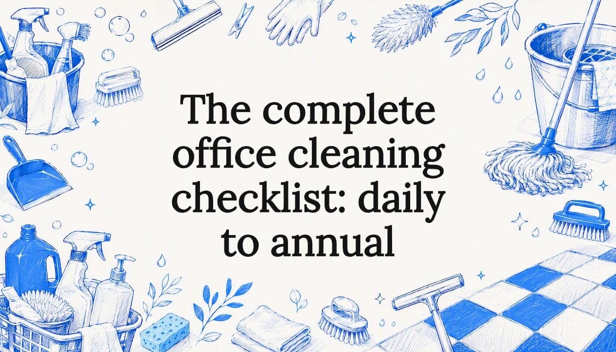 The complete office cleaning checklist: daily to annual