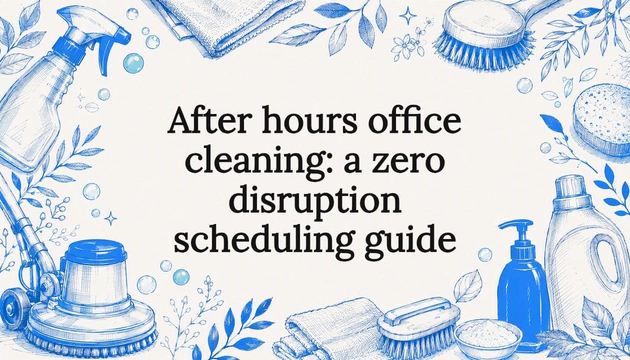 After hours office cleaning: a zero disruption scheduling guide